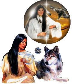 loup et indienne